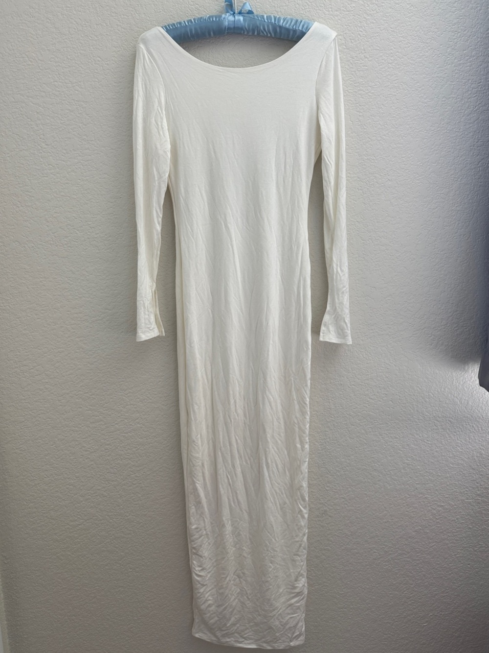 SHEIN White Long Sleeve Maxi Dress